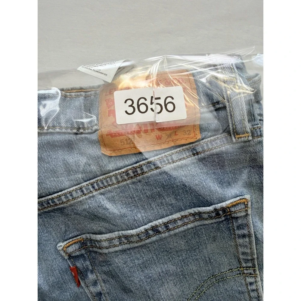 Levi's 512 Jeans Mens 31x32 Blue Light Wash Slim Tapered Denim Pants Casual